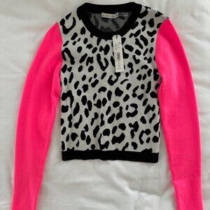 Alice + Olivia Leopard Print Sweater